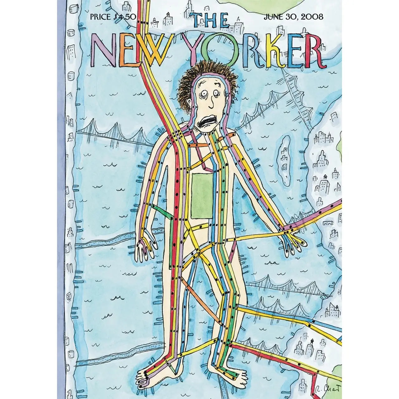 Mr Subway Map Greeting card