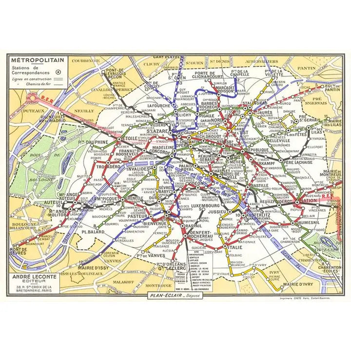 Paris Metro Map