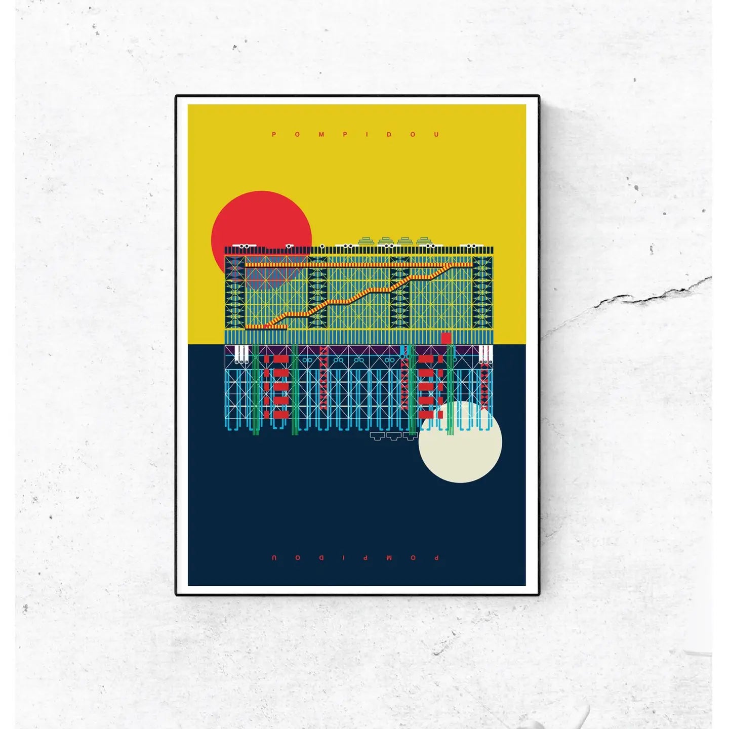 Pompidou Centre art print