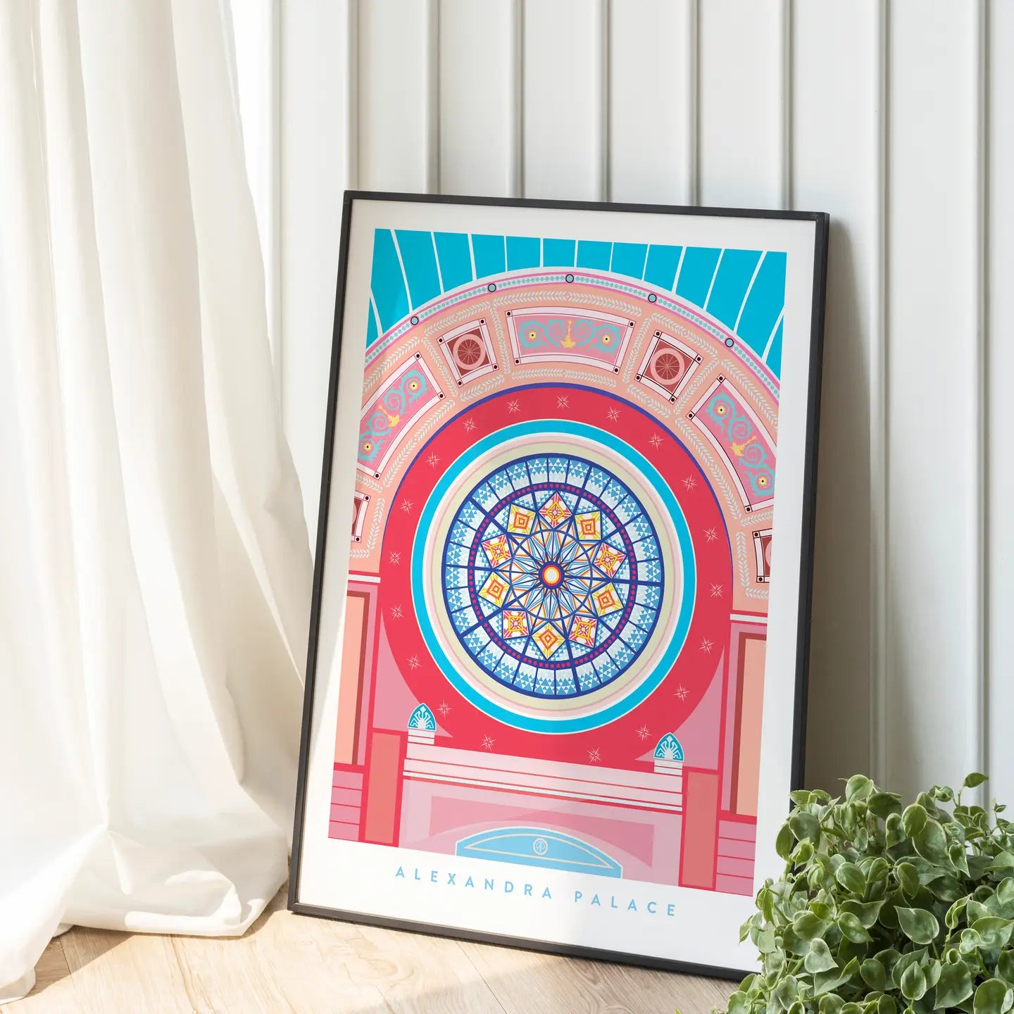 Alexandra Palace London Rose Window A3 print