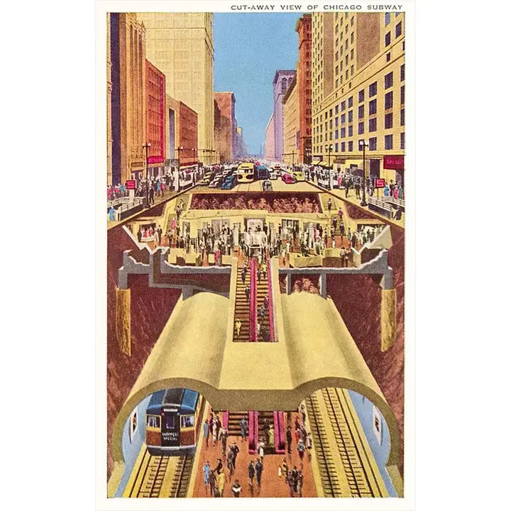 Chicago subway cut-away