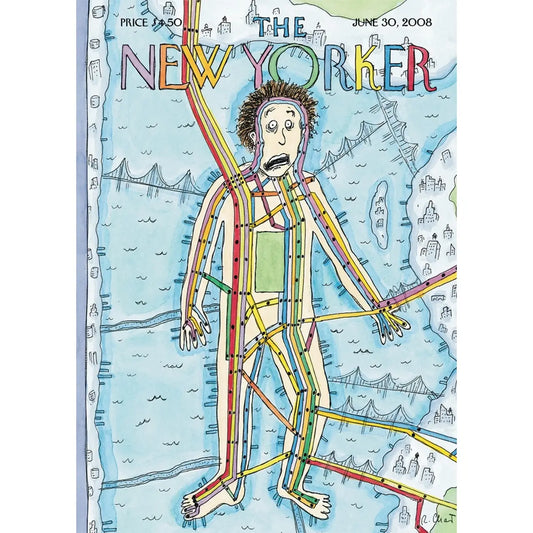 Mr Subway Map Greeting card