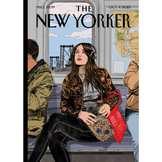 On the M Train greeting card