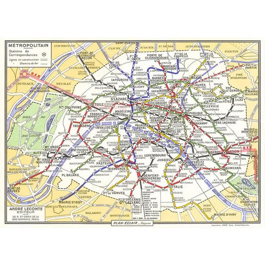 Paris Metro Map