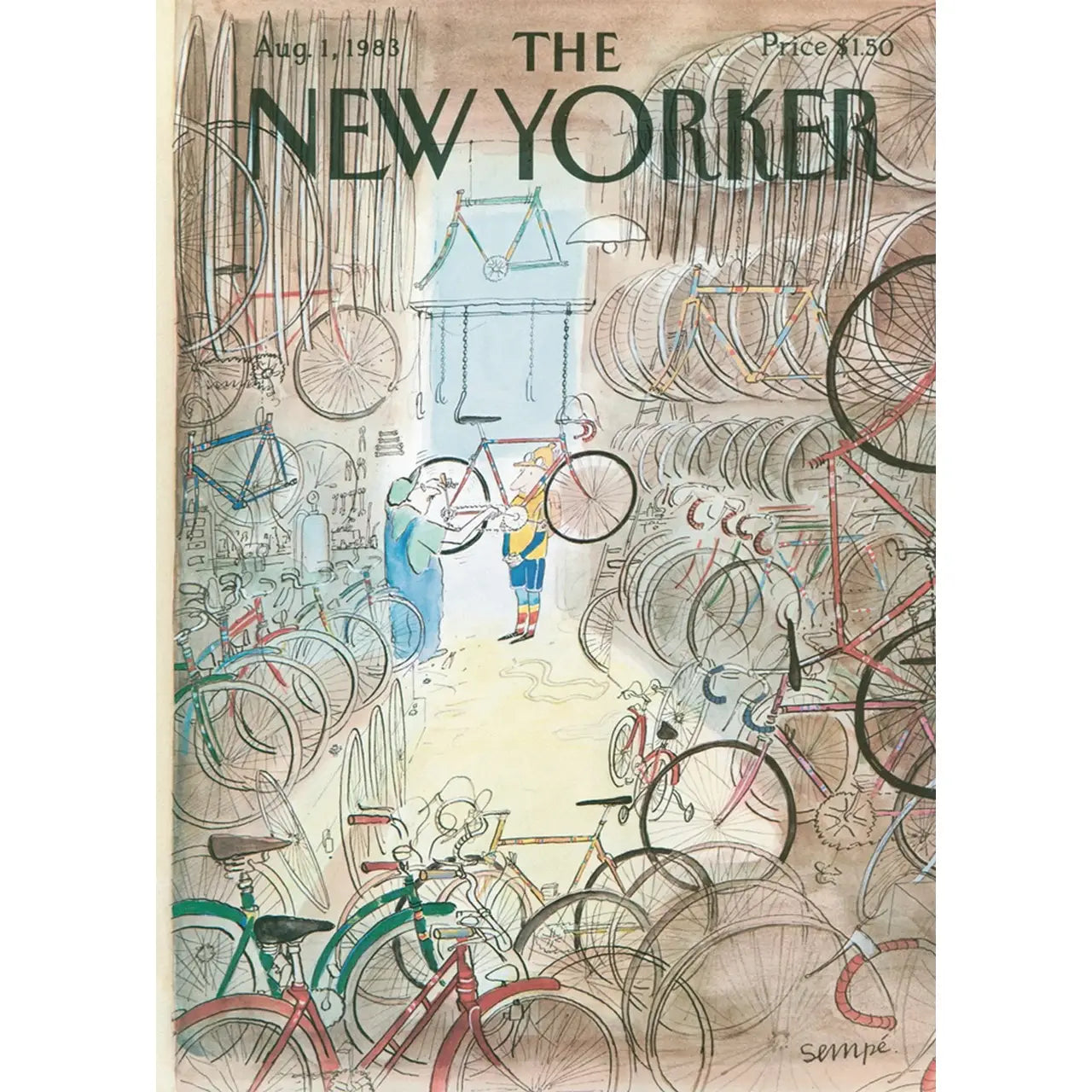 The Bike Shop greeting card