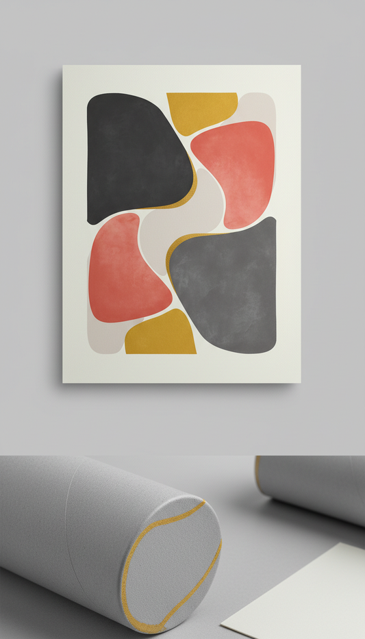 A2 Abstract Print on Matte Paper